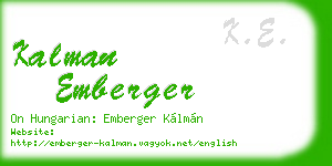 kalman emberger business card